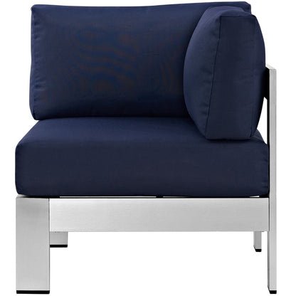Shore Outdoor Patio Aluminum Corner Sofa by Modway