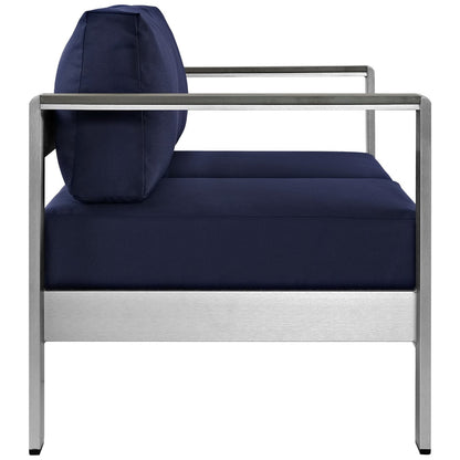 Shore Outdoor Patio Aluminum Loveseat by Modway