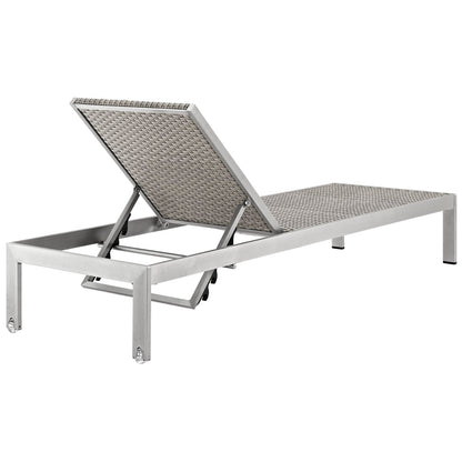 Shore Outdoor Patio Aluminum Chaise Set of 6 by Modway
