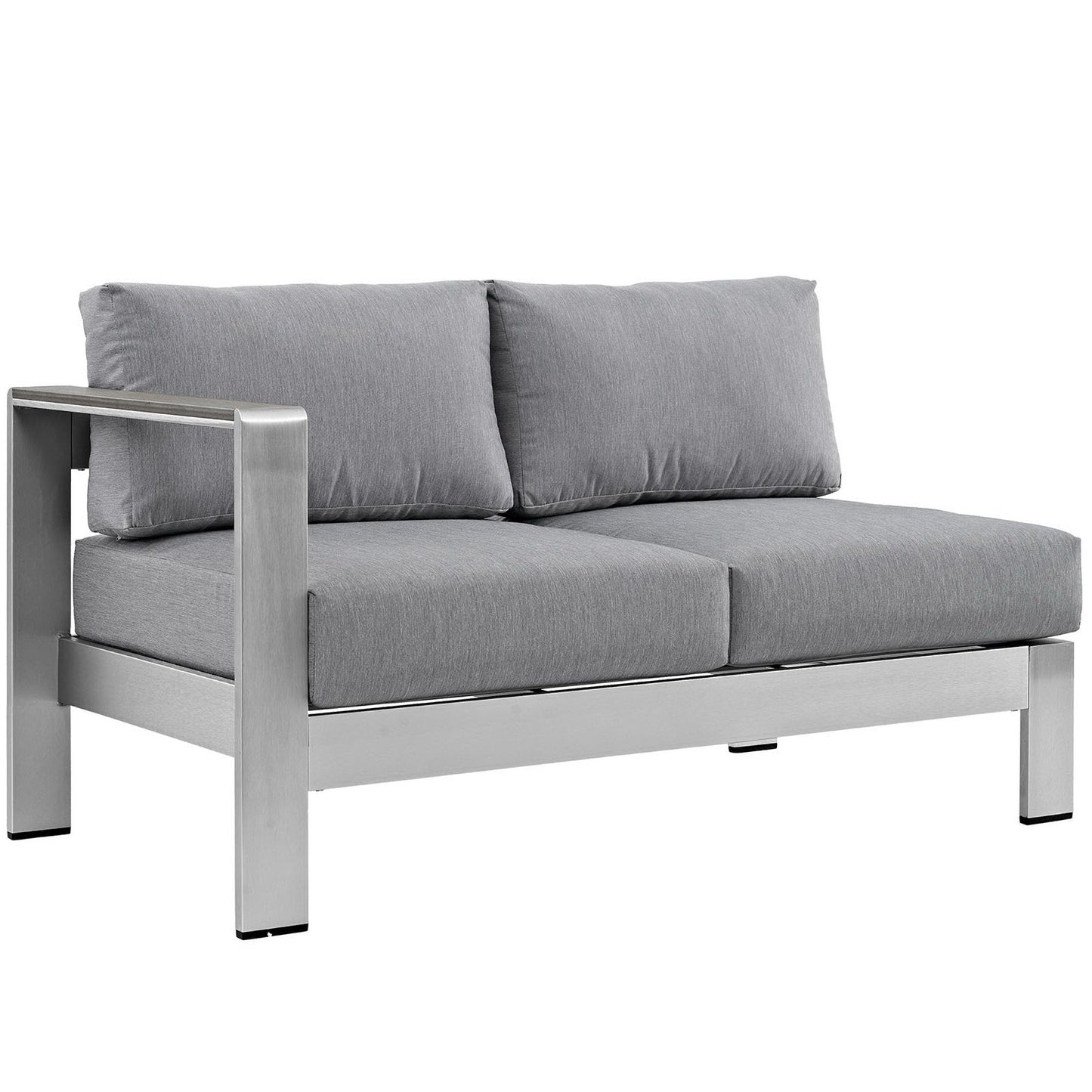 Shore 7-Piece Outdoor Patio Aluminum Sectional Sofa Set by Modway