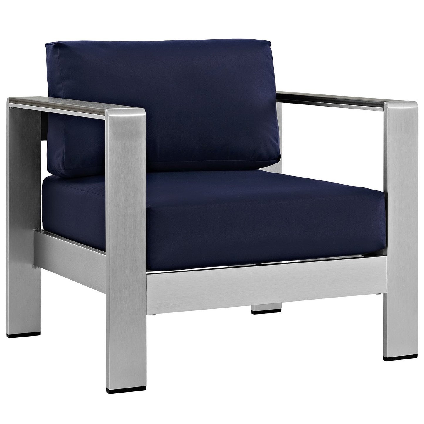 Shore 7-Piece Outdoor Patio Aluminum Sectional Sofa Set by Modway