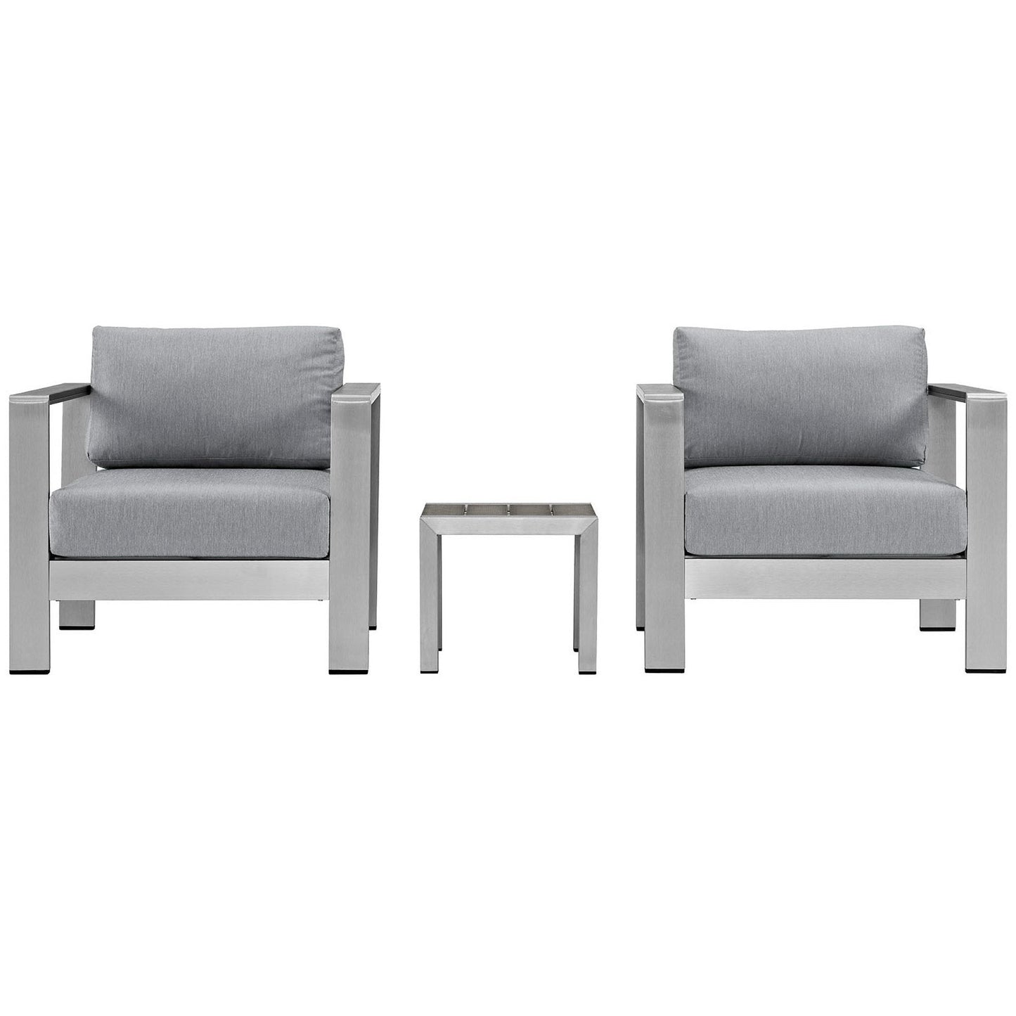 Shore 3 Piece Outdoor Patio Aluminum Set by Modway
