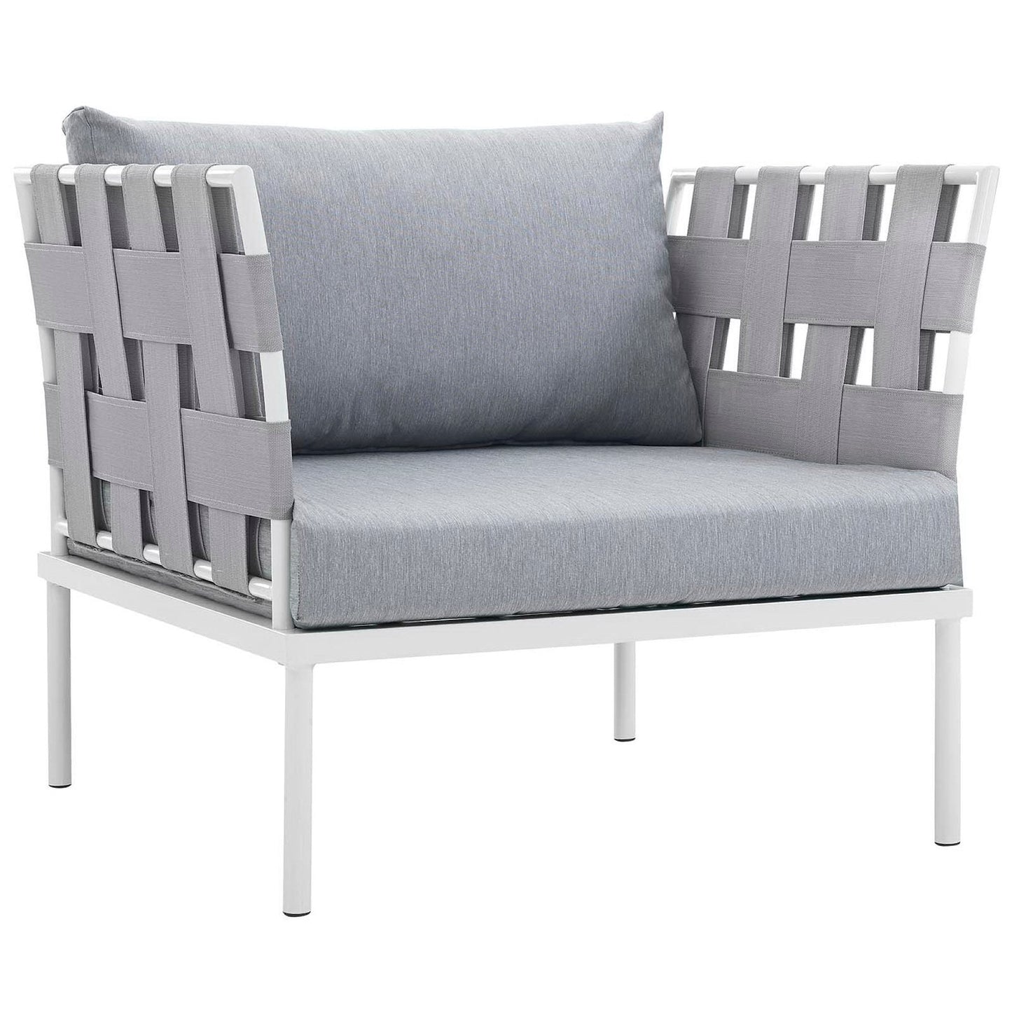 Harmony 3-Piece Outdoor Patio Aluminum Sectional Sofa Set by Modway