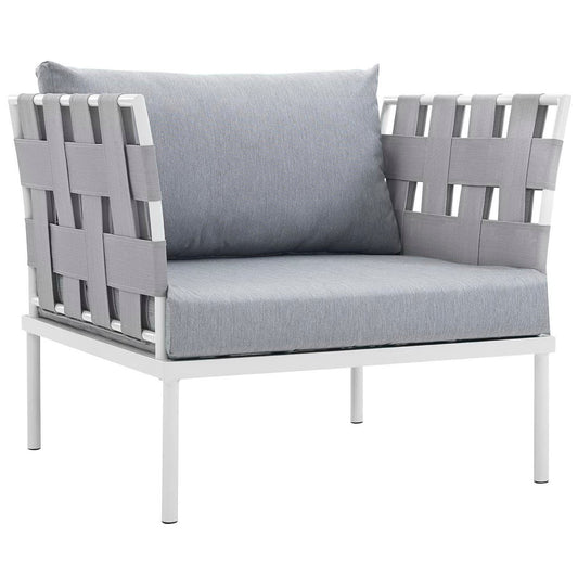 Harmony 3-Piece Outdoor Patio Aluminum Sectional Sofa Set by Modway