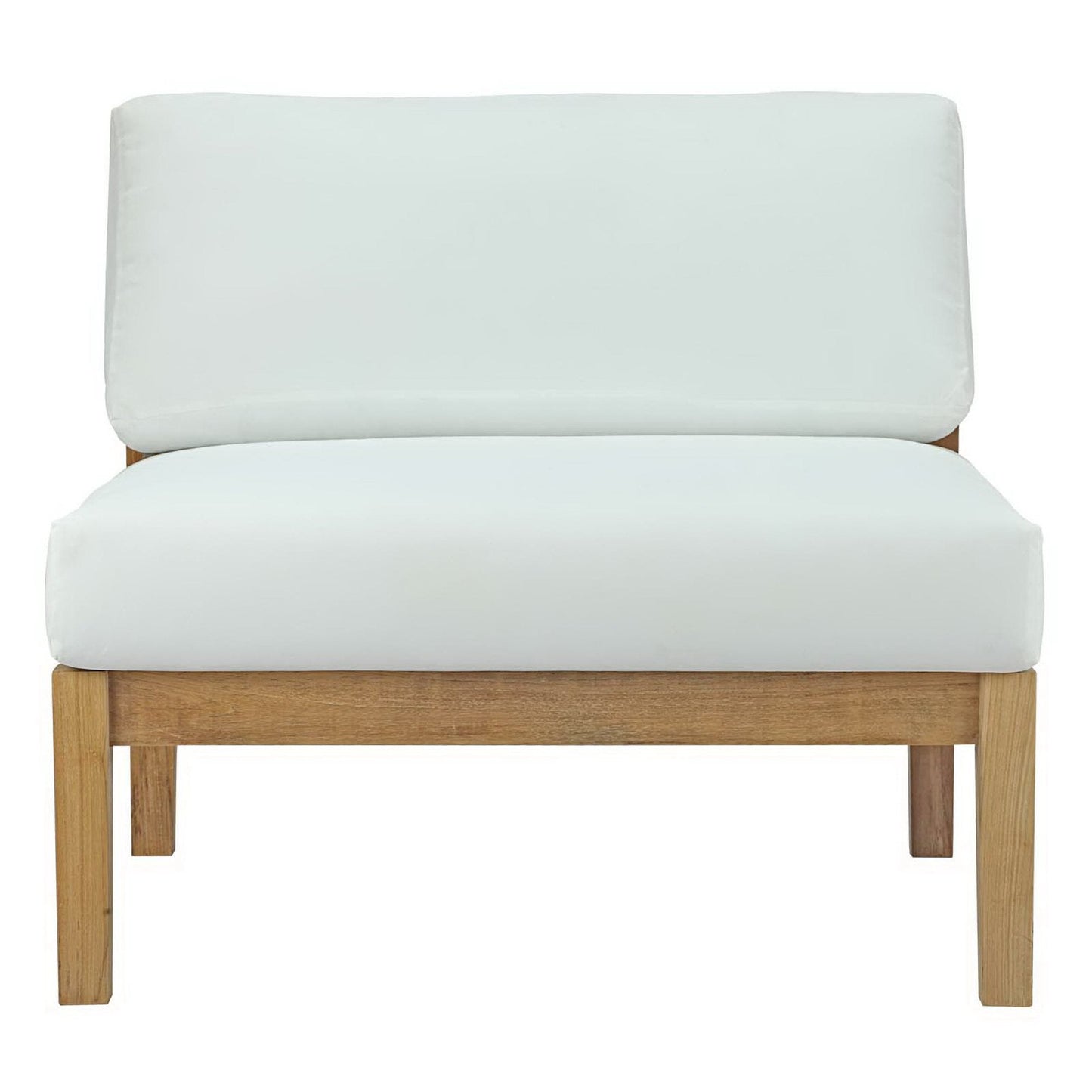 Bayport Outdoor Patio Teak Armless Chair by Modway