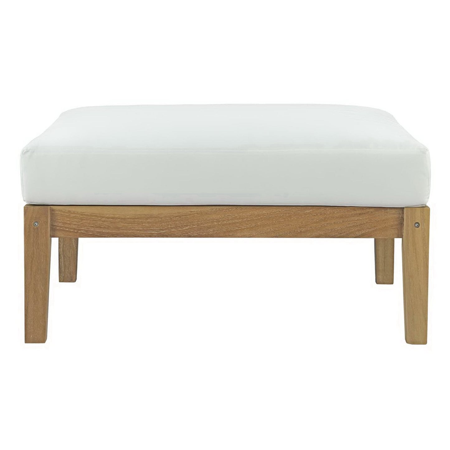 Bayport Outdoor Patio Teak Ottoman by Modway