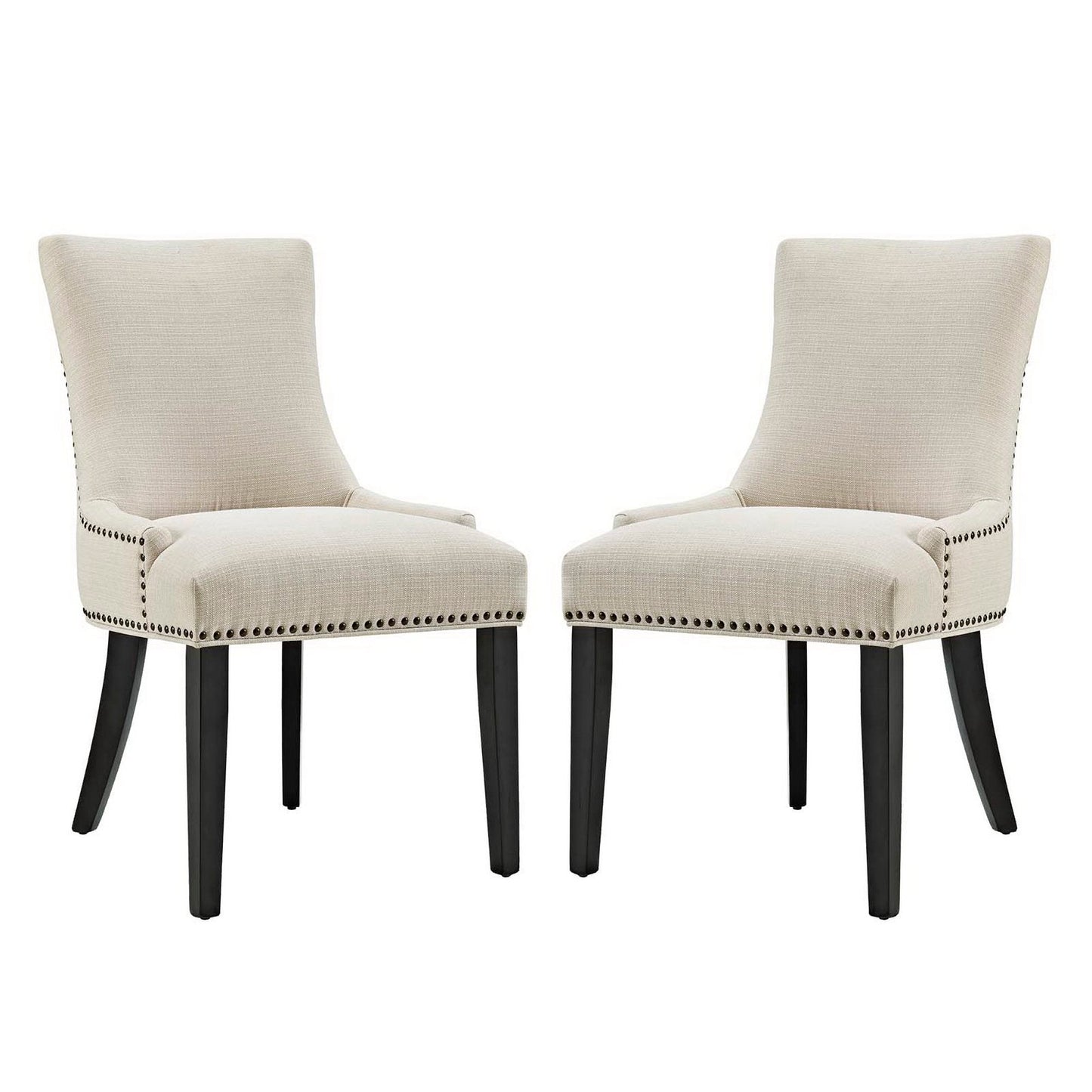 Marquis Fabric Dining Side Chair Set of 2 by Modway