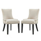 Marquis Fabric Dining Side Chair Set of 2 by Modway