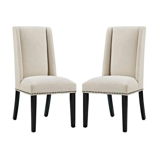Baron Fabric Dining Chair Set of 2 by Modway