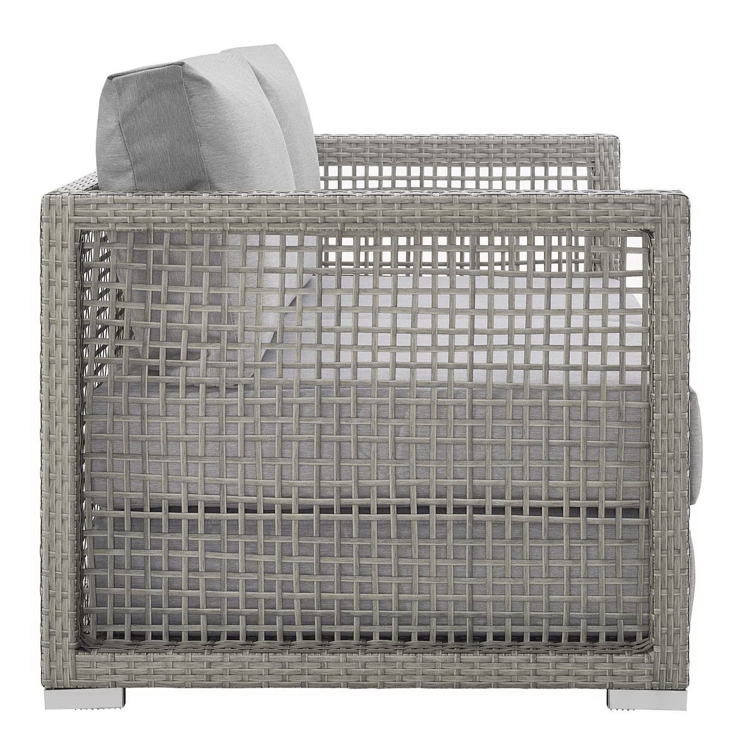 Aura Outdoor Patio Wicker Rattan Loveseat by Modway