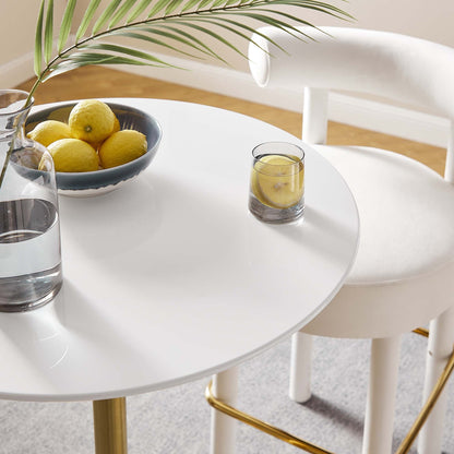 Lippa 28" Round Wood Bar Table by Modway