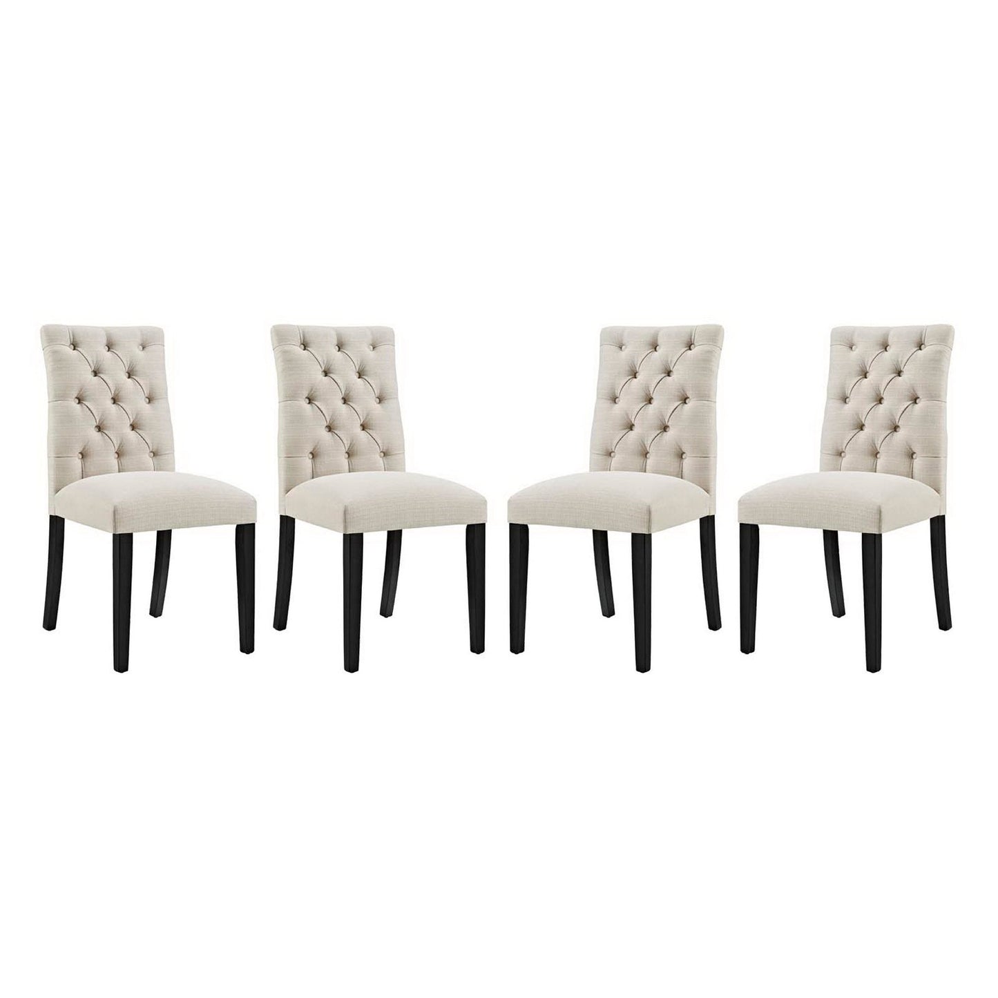 Duchess Fabric Dining Chair Set of 4 by Modway