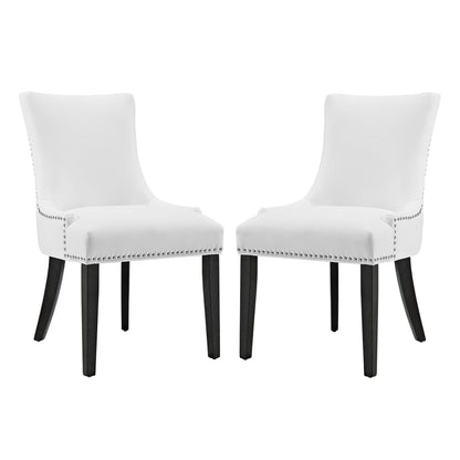 Marquis Faux Leather Dining Chair Set of 2 by Modway