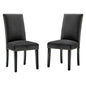 Parcel Performance Velvet Dining Side Chairs Set of 2 by Modway