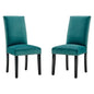 Parcel Performance Velvet Dining Side Chairs Set of 2 by Modway