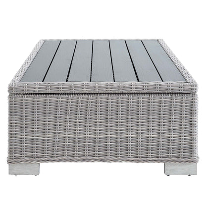 Conway 45" Outdoor Patio Wicker Rattan Coffee Table by Modway