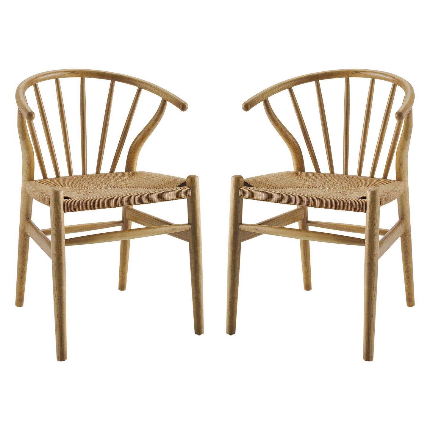 Flourish Spindle Wood Dining Side Chair Set of 2 by Modway
