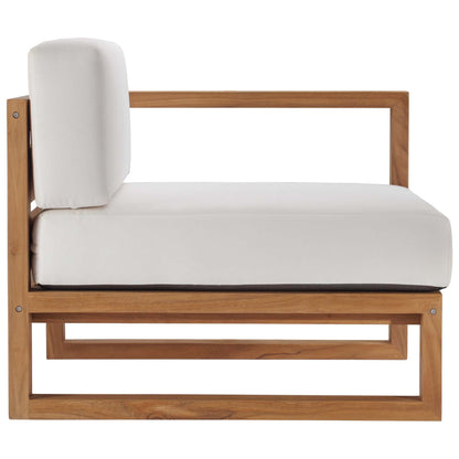 Upland 3-Piece Outdoor Patio Teak Wood Sectional Sofa Set by Modway