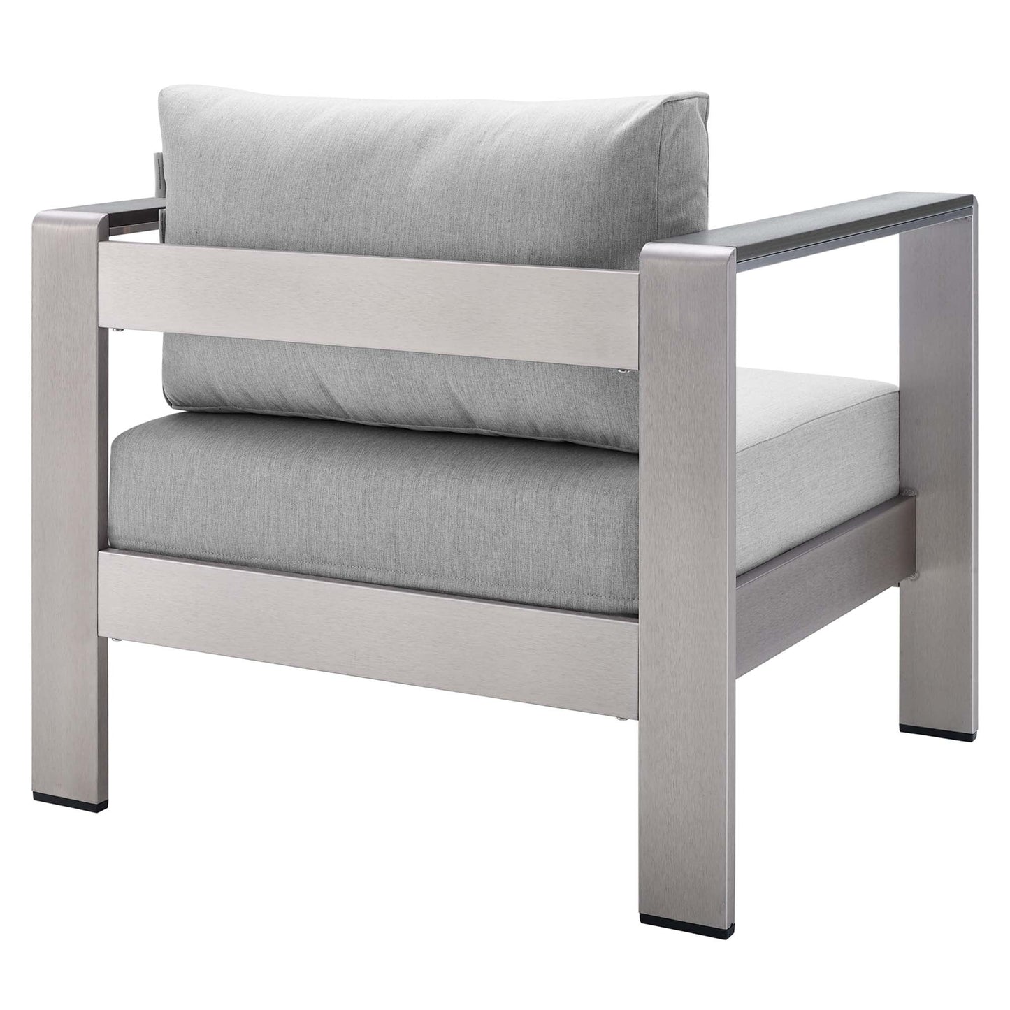 Shore 4 Piece Sunbrella Fabric Outdoor Patio Aluminum Set by Modway