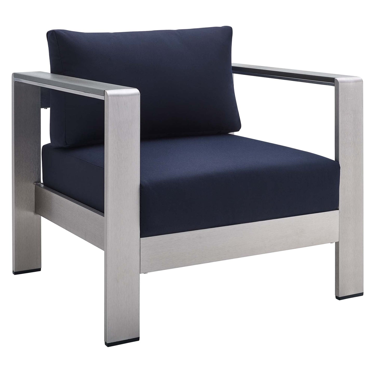 Shore 7 Piece Sunbrella Fabric Outdoor Patio Aluminum Set by Modway
