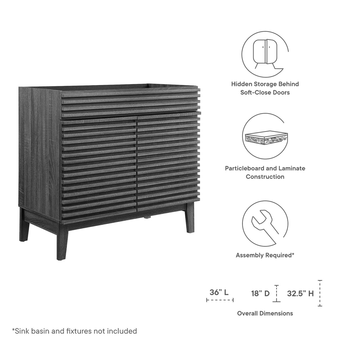 Render Bathroom Vanity Cabinet by Modway