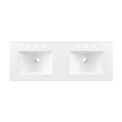 Cayman Double Basin Bathroom Sink by Modway