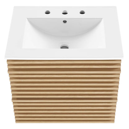 Render 24" Wall-Mount Bathroom Vanity by Modway