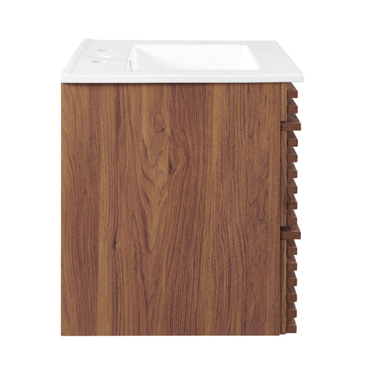 Render 24" Wall-Mount Bathroom Vanity by Modway