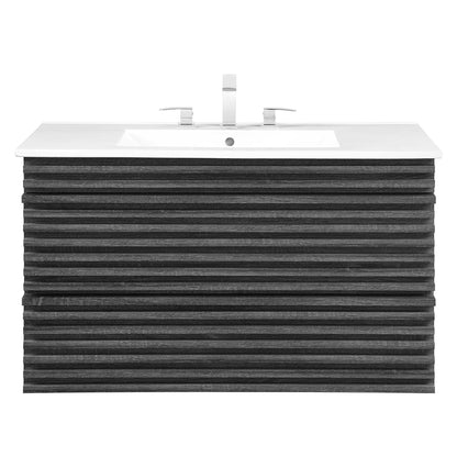 Render 36" Wall-Mount Bathroom Vanity by Modway