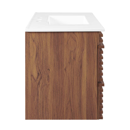 Render 36" Wall-Mount Bathroom Vanity by Modway
