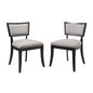 Pristine Upholstered Fabric Dining Chairs Set of 2 by Modway
