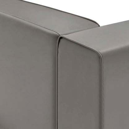 Mingle Vegan Leather Right-Arm Chair by Modway