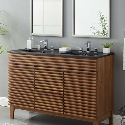 Cayman Double Basin Bathroom Sink by Modway