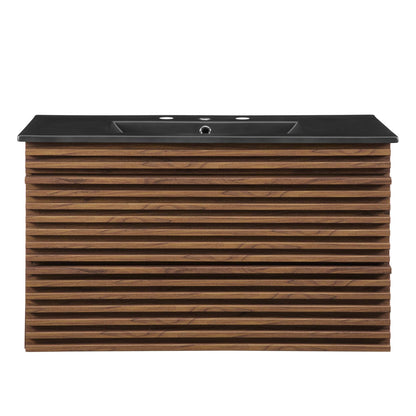 Render 36" Wall-Mount Bathroom Vanity by Modway