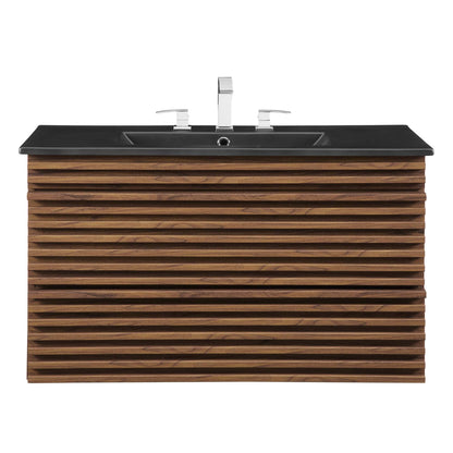 Render 36" Wall-Mount Bathroom Vanity by Modway