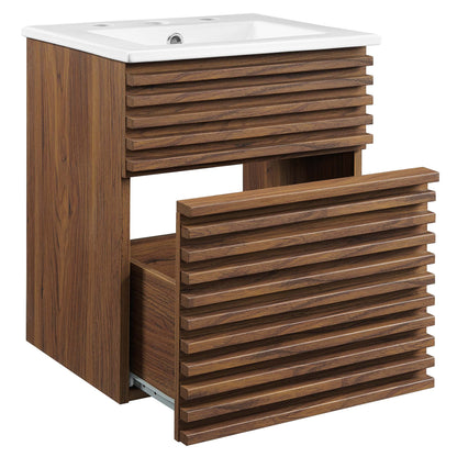 Render Wall-Mount Bathroom Vanity by Modway