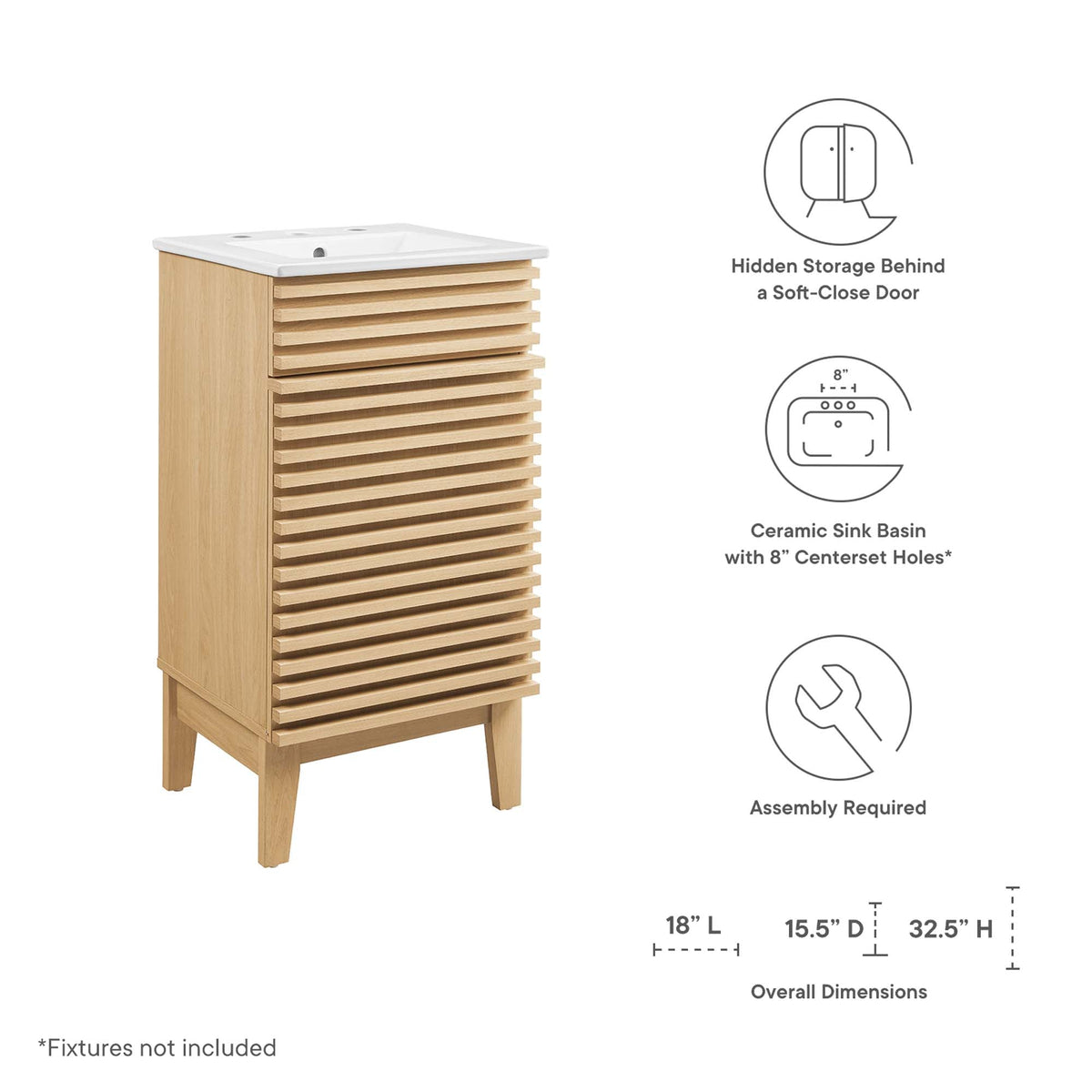 Render Bathroom Vanity Cabinet by Modway