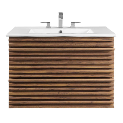 Render 30" Wall-Mount Bathroom Vanity by Modway