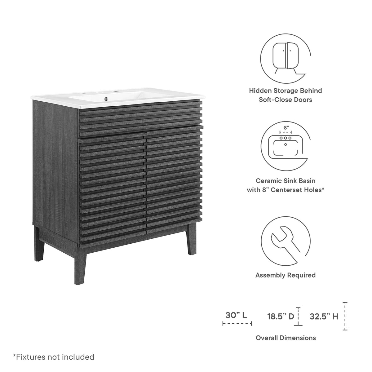 Render Bathroom Vanity Cabinet by Modway
