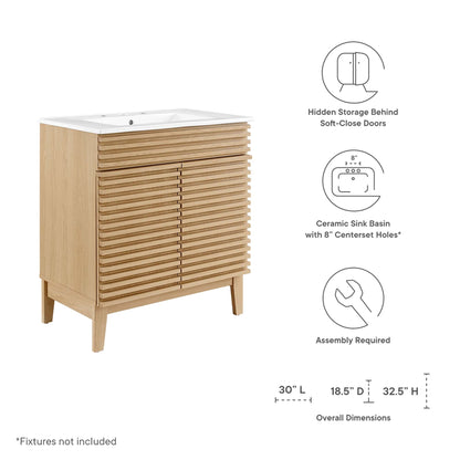 Render 30" Bathroom Vanity Cabinet by Modway