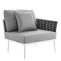 Stance Outdoor Patio Aluminum Right-Facing Armchair by Modway