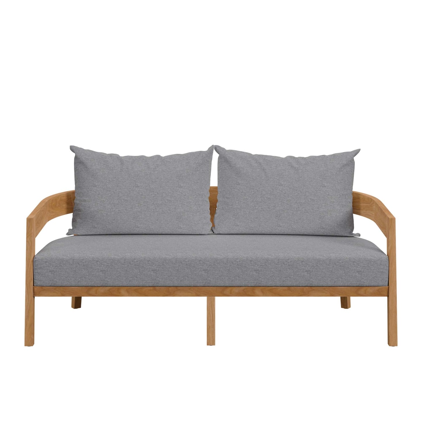 Brisbane Teak Wood Outdoor Patio Loveseat by Modway