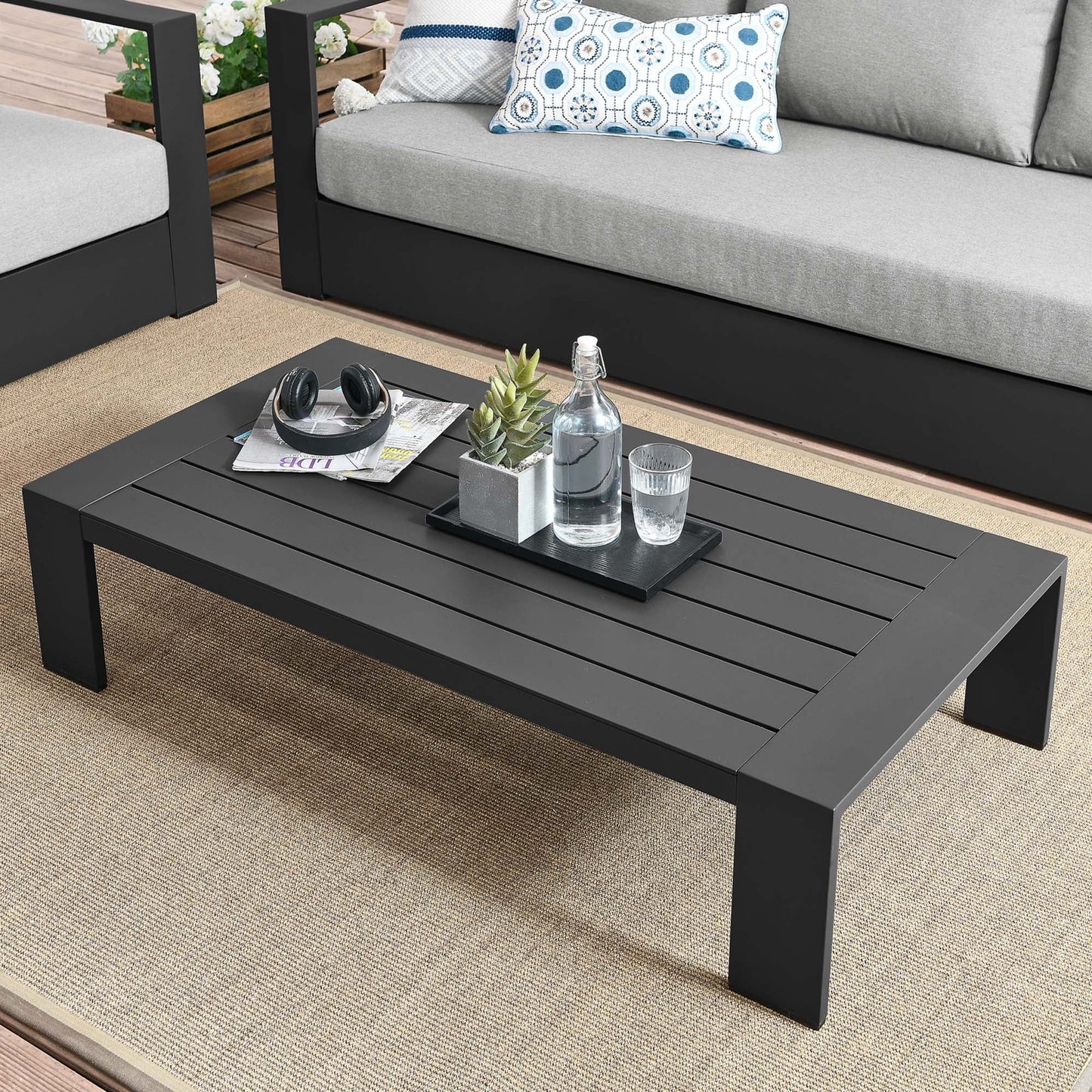 Tahoe Outdoor Patio Coffee Table by Modway