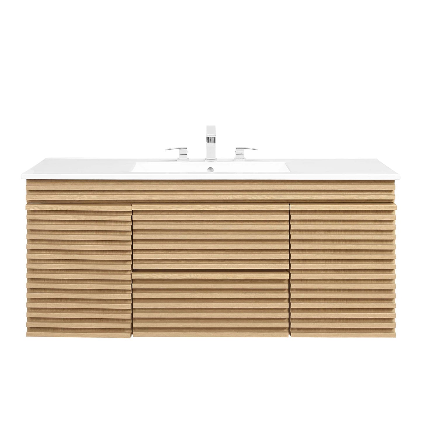Render 48" Wall-Mount Bathroom Vanity by Modway