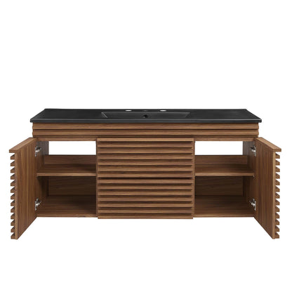 Render 48" Wall-Mount Bathroom Vanity by Modway