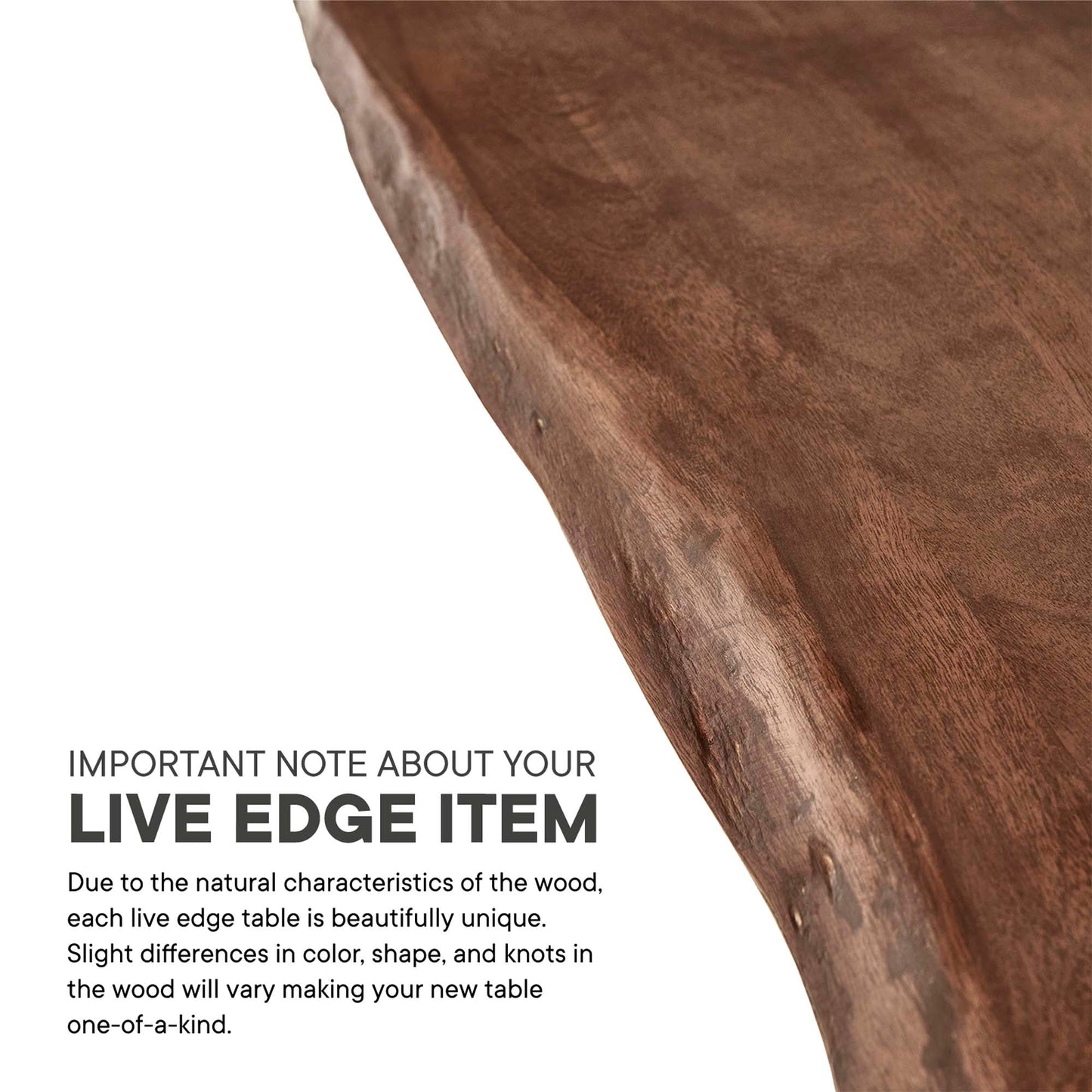 Viggo 96" Live Edge Acacia Wood Dining Table