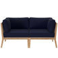 Clearwater Outdoor Patio Teak Wood Loveseat by Modway