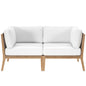 Clearwater Outdoor Patio Teak Wood Loveseat by Modway