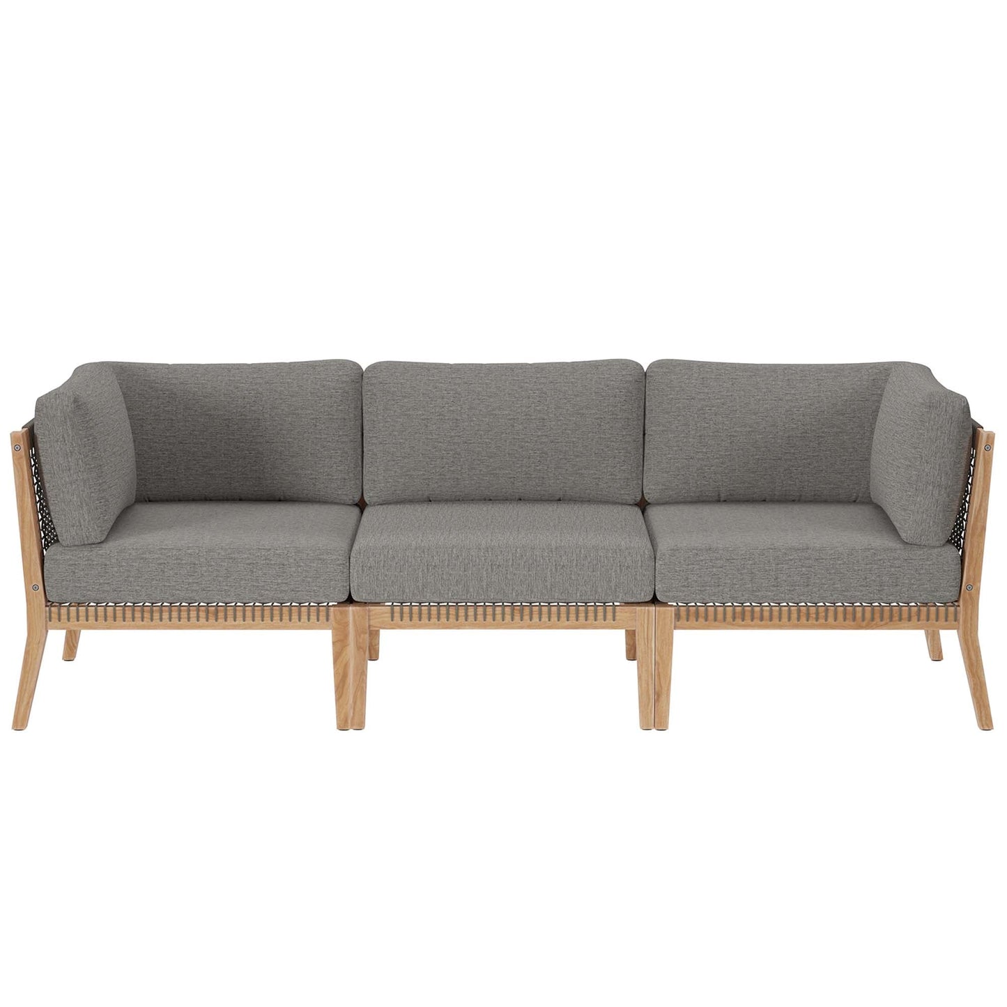 Clearwater Outdoor Patio Teak Wood Sofa by Modway
