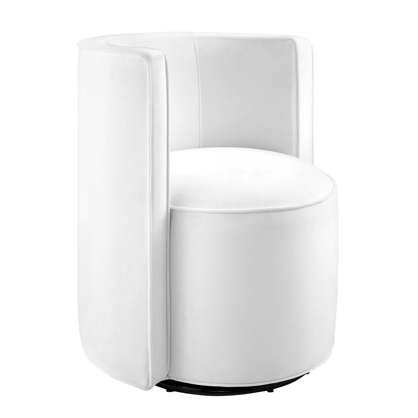 Della Performance Velvet Fabric Swivel Chair by Modway